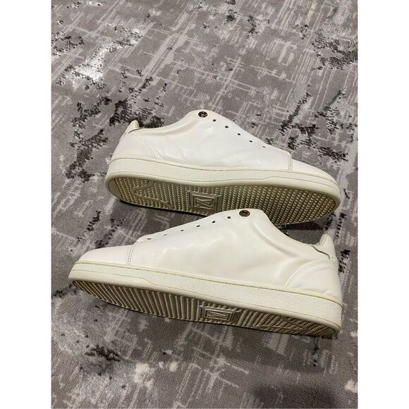 Size 43/44-10 1/2 Louis Vuitton ultra soft leather sneakers with floral detail. - Picture 6 of 15
